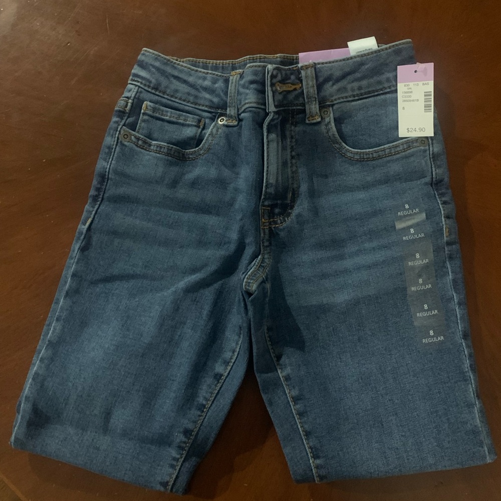 EVSIE BY MAURICE GIRLS SKINNY MID-RISE,JEANS PANTS,SIZE 8 - Tween